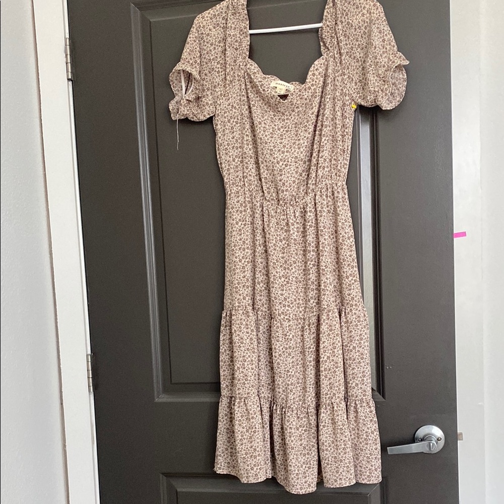 Floral Tiered Midi Dress